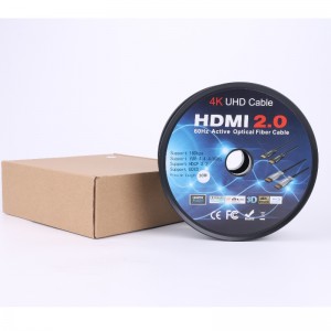 وظيفة ARC الألياف HDMI CABLE (نقل الألياف البصرية) ، الضوئية الهجينة. قذيفة معدنية ، 4K