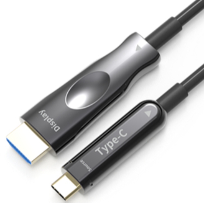 50 مترًا (164 قدمًا) كابل HDMI USB C aoc 4K * 2K @ 60Hz 10g لهاتف Apple macbook المحمول إلى تلفزيون عالي الدقة متصل